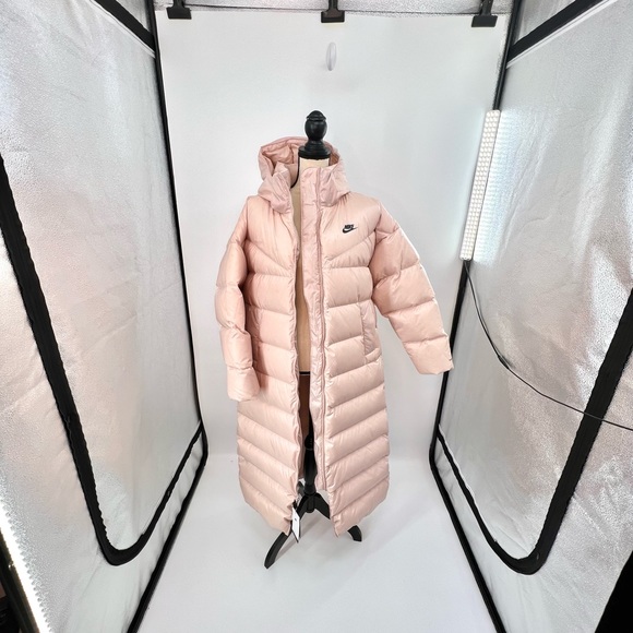 Nike Sportswear Therma-Fit City Series ‘Blushed Pink Parka  Woman’s Size Large - Picture 2 of 10